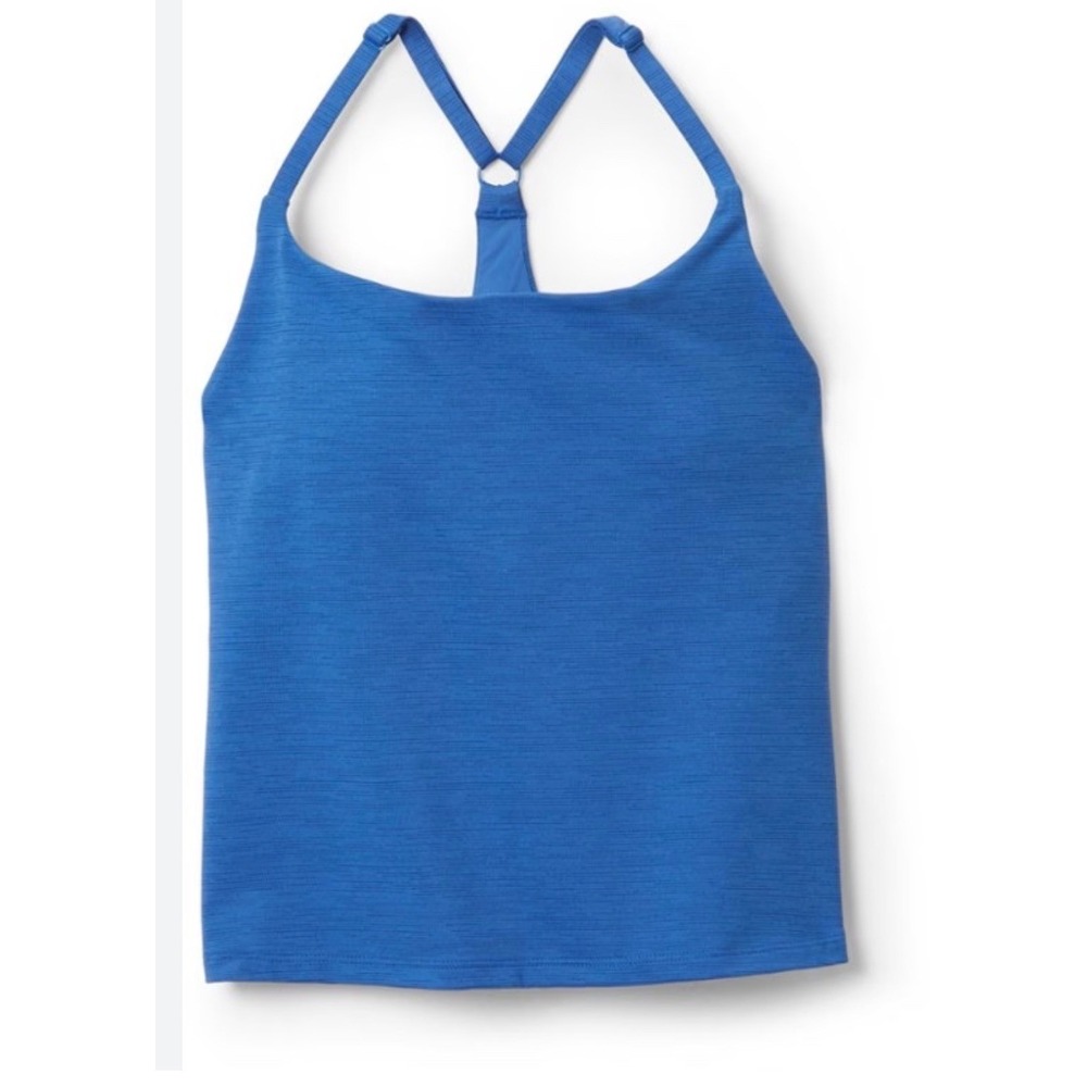 Outdoor Voices TechSweat Move Free Tank Top Royal Blue Built-in Bra Womens L